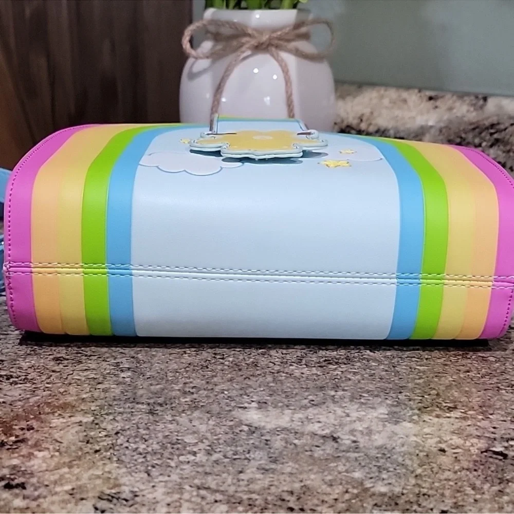 Loungefly Care Bears Blue and Green Backpack